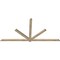 Ekena Millwork Kennewick Rough Sawn Timber Gable Bracket, Douglas Fir, 108"W x 54"H x 2"D x 4"F, 12/12 Pitch GBW108X54X0204KEN00RDF - alternate 5
